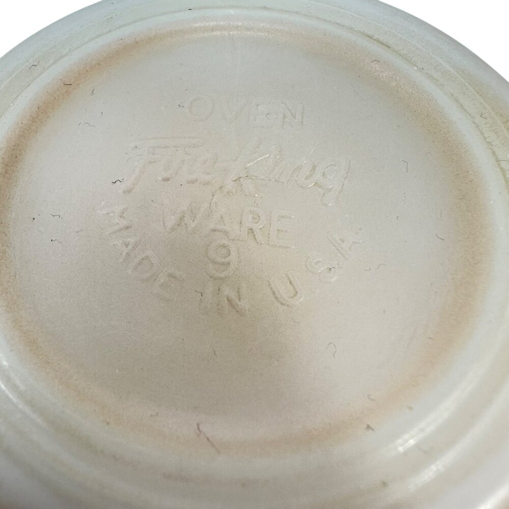 Vintage Fire King D-Ring Rose Mauve Milk Glass Mugs - Made in USA - Set of 2 - Picture 3 of 5